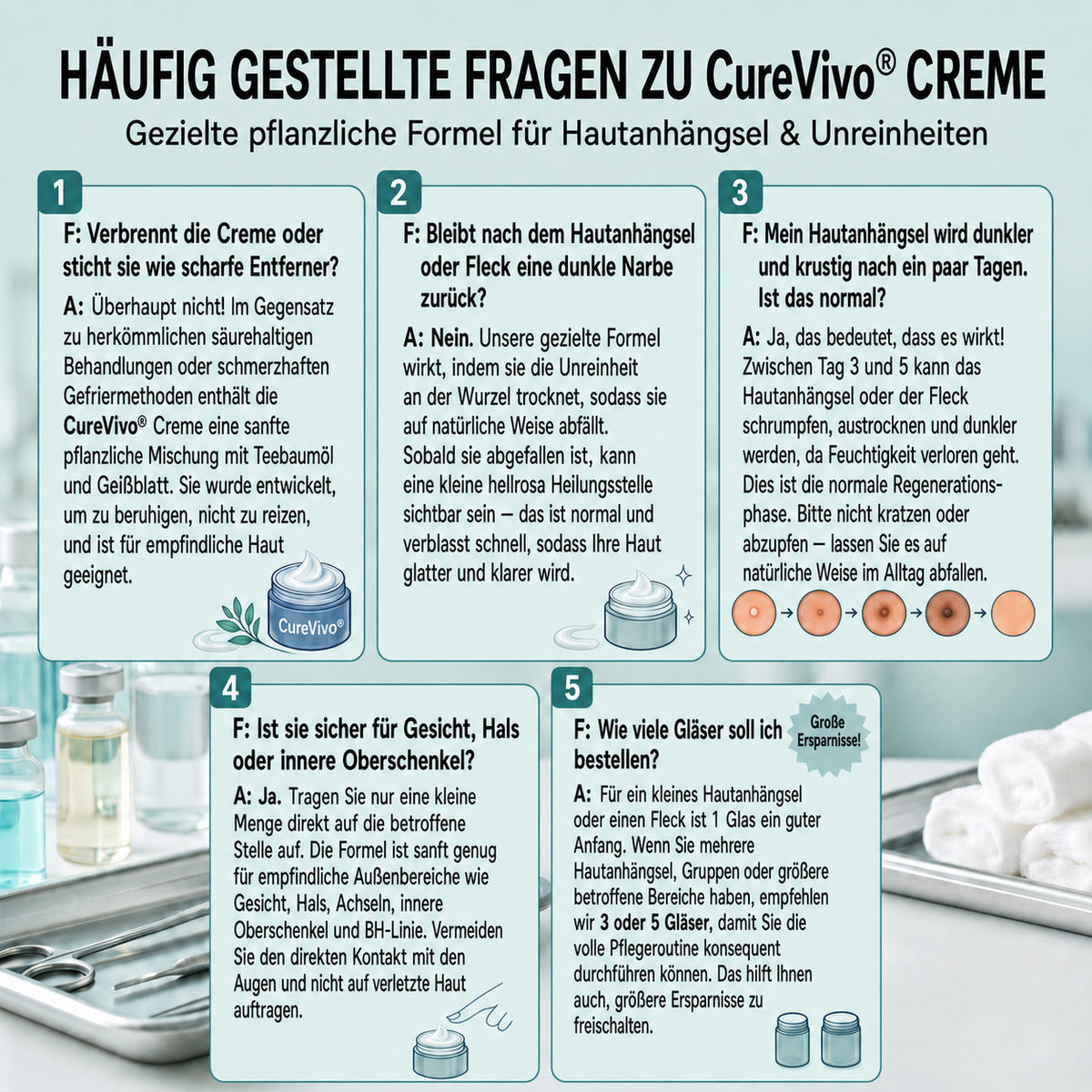 🏆𝗖𝘂𝗿𝗲𝗩𝗶𝘃𝗼® 𝟕-Tage Hautwärzchen & Flecken-Entfernungscreme (Schmerzfreie Formel – Keine Narben)🤗