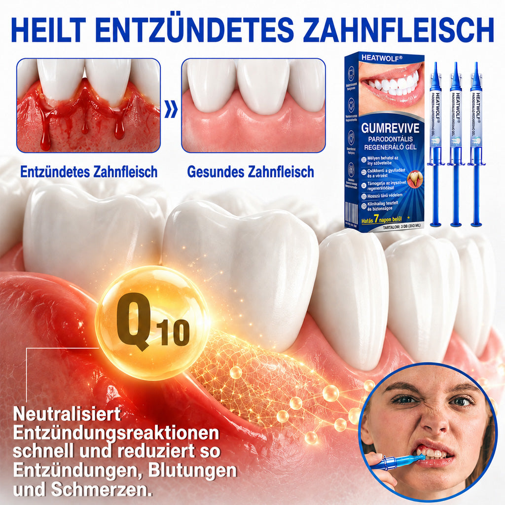 🇩🇪👨‍⚕️🦷🛡️ HEATWOLF® GumRevive – Parodontales Regenerationsgel🐟