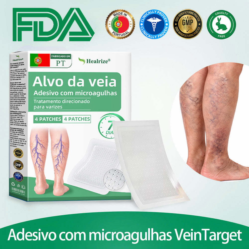 🇵🇹👨‍⚕️✅Healrize® VeinTarget Microneedle Patch⚡Alívio Instantâneo, Resultados Duradouros🤠