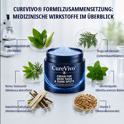 🏆𝗖𝘂𝗿𝗲𝗩𝗶𝘃𝗼® 𝟕-Tage Hautwärzchen & Flecken-Entfernungscreme (Schmerzfreie Formel – Keine Narben)🤗