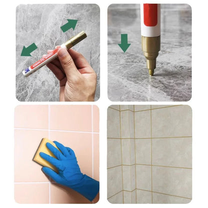 𝐁𝐢𝐥𝐥𝐡𝐨𝐥®⏰Last day!!!🔥Buy 1 Get 1 Free🔥Anti-Mould & Waterproof Joint Pen for Ceramic Tiles