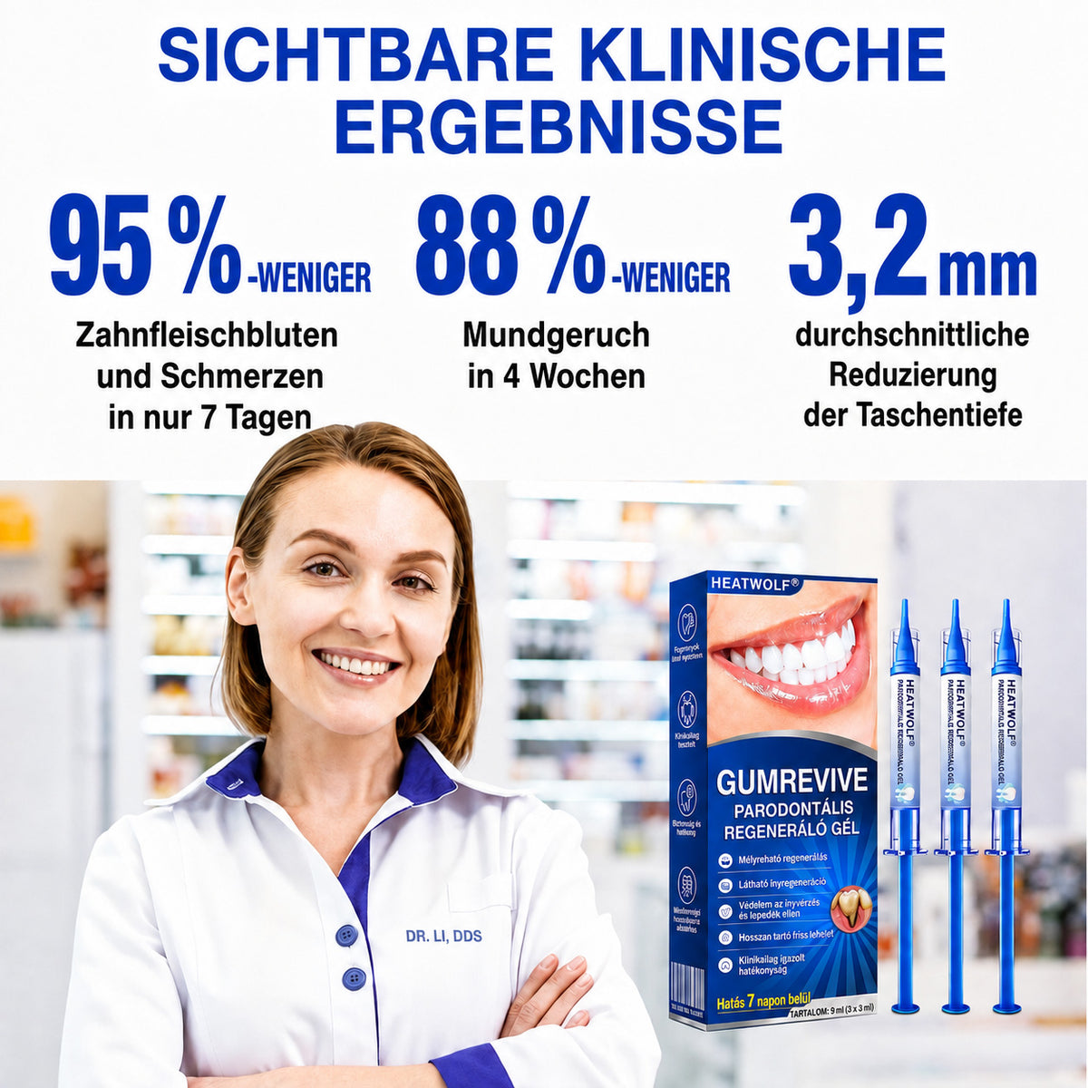 🇩🇪👨‍⚕️🦷🛡️ HEATWOLF® GumRevive – Parodontales Regenerationsgel🐟