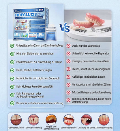 GarageLine®🦷 Tideglusib Zahn- & Zahnfleisch-NanoRepair Auflösende Whitening-Streifen ✨ (Unterstützt die Zahnreparatur und hilft, Zahnfleischbeschwerden sowie andere häufige Mundprobleme zu lindern)