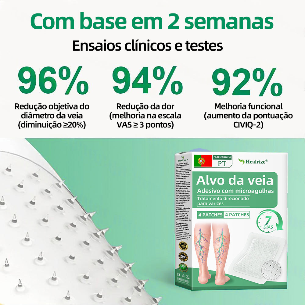 🇵🇹👨‍⚕️✅Healrize® VeinTarget Microneedle Patch⚡Alívio Instantâneo, Resultados Duradouros🤠